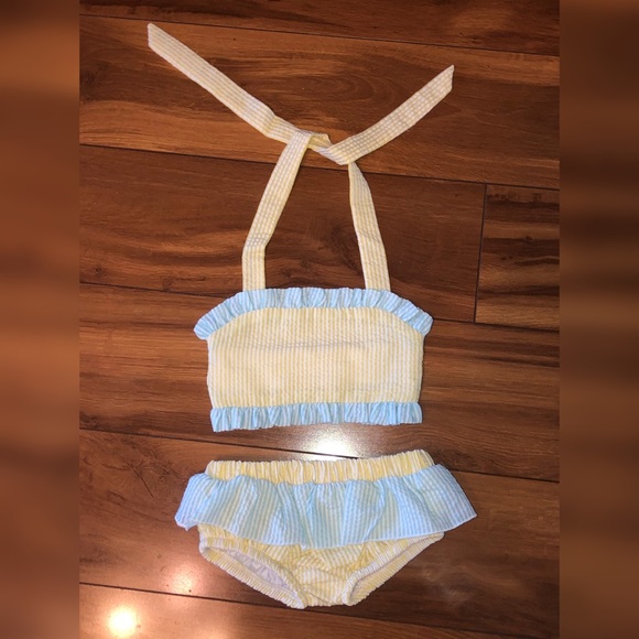 Smock Candy Pinstriped Bikini/12m - Picture 1 of 1